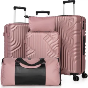 Luggage Set with Rotatable Detachable Wheels