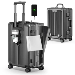22 inch Aluminum Framed Carry On Suitcase